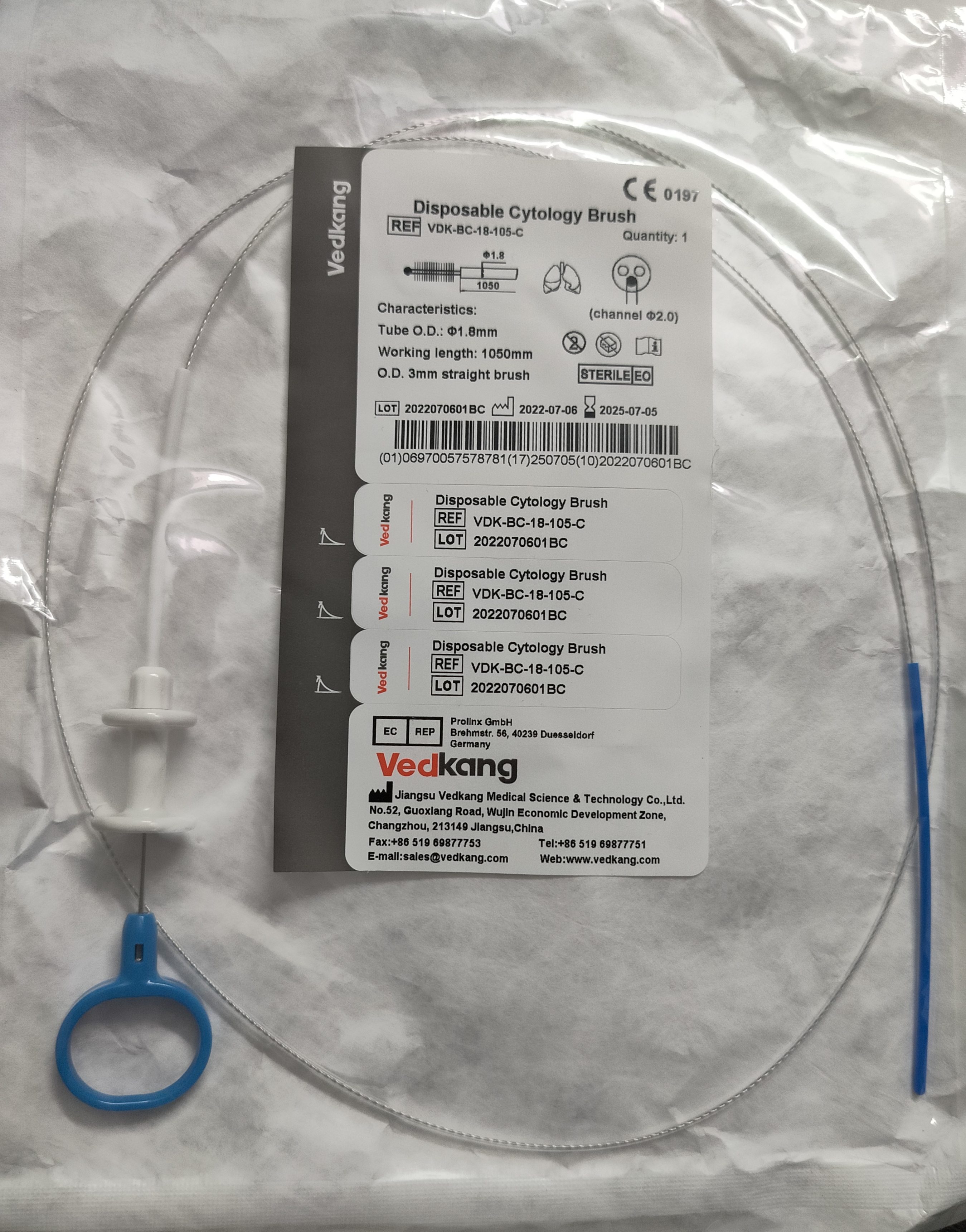 DISPOSABLE CYTOLOGY BRUSH